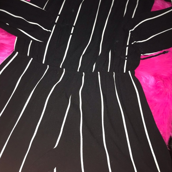 Kendall and Kylie black & white striped romper - Picture 4 of 5